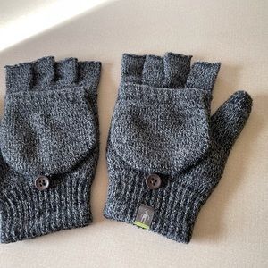 Fingerless Wool Gloves that convert into mittens